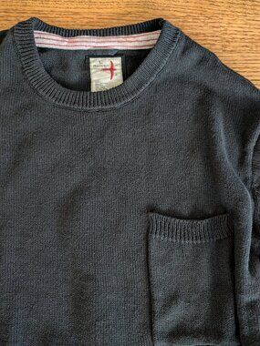 Relwen Cotton/Linen Sweater Crew - Black - Size L